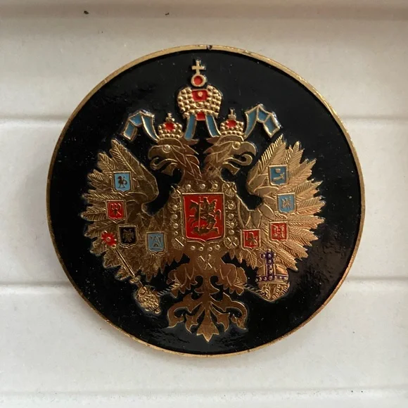 Russian Empire Coat of Arms Brooch. Unisex - Picture 4 of 4